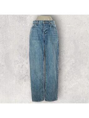 Nelle Atelier High Rise Straight Boyfriend Jeans Handmade in USA Denim Size 24